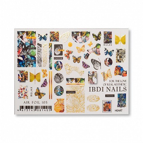 IBDI Christmas nail decals/ sliders AIR №105