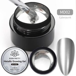 Mafanails Ultra bright metallic gel - Silver, 5g